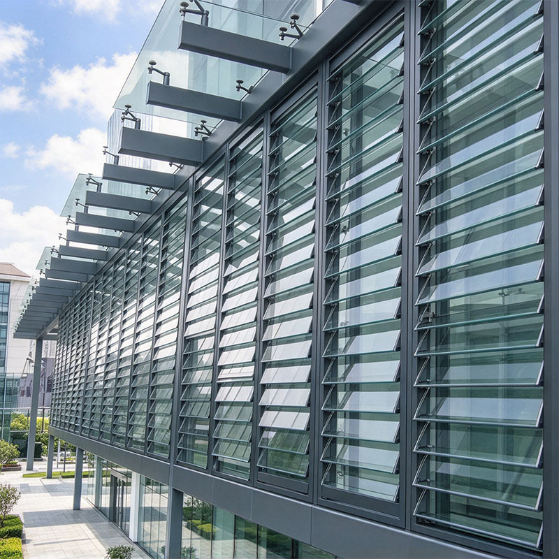 Adjustable Tempered Glass Louver Vent Windows