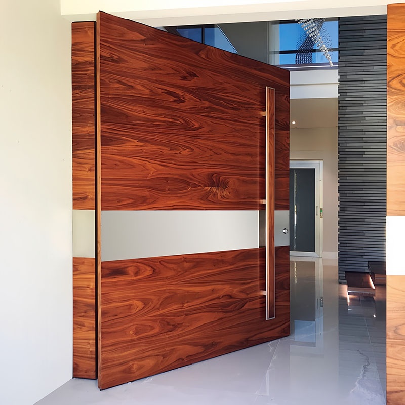 Luxury Cast Aluminum Thermal Break Offset Pivot Entry Door