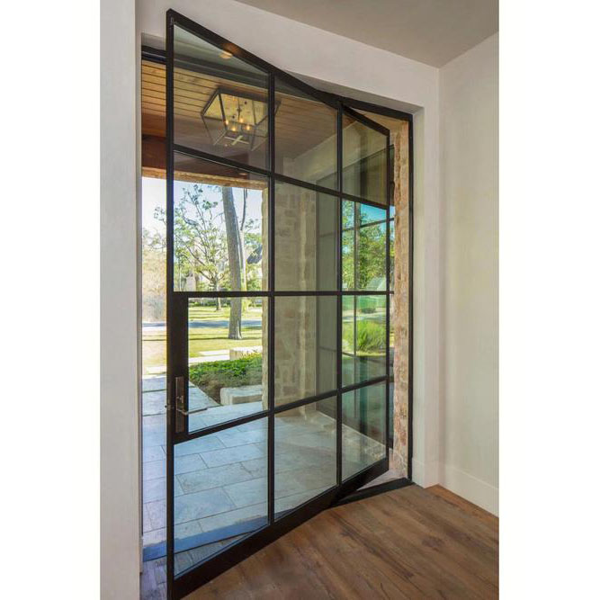 Steel Glazed Pivot Door Manufacturer