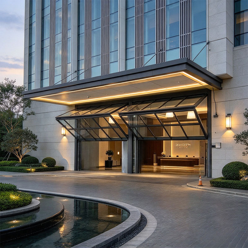 Modern Vertical Fold Up Automatic Overhead Garage Doors